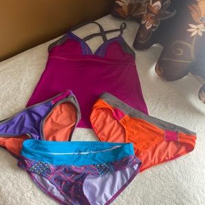 Swimsuit LOT Prana size M 4 pieces EUC